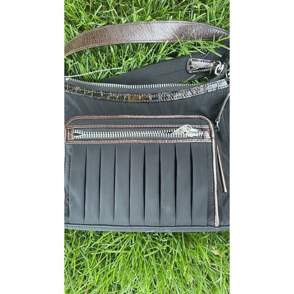 Brighton  Jewelry  Shoulder Handbag New Gold Plush Nylon Bag Designer Purse Glam - Picture 2 of 6